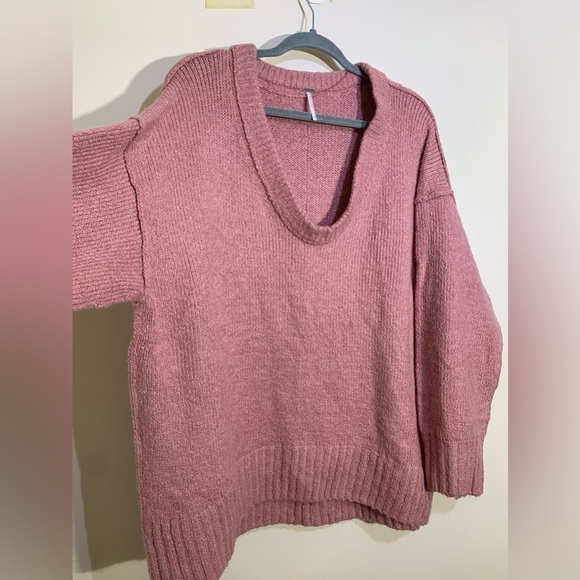Free People Brookside Tunic Sweater in Alpine Rosesoze M - Picture 8 of 11